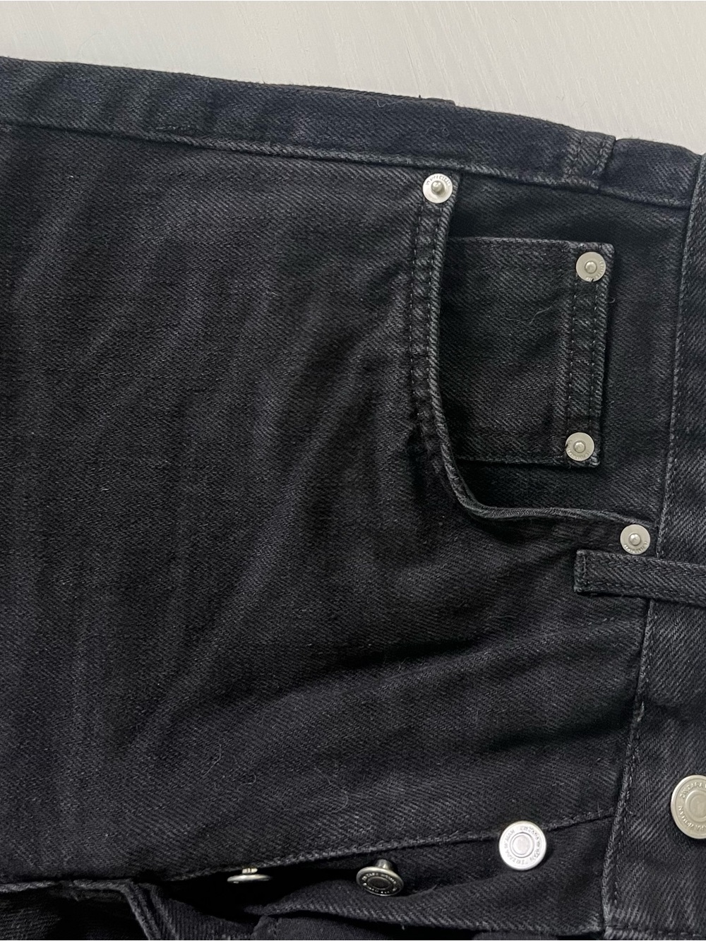 Zara Black Wide-Leg Jeans – Women’s Size 26 / US 4 / EUR 36 - Picture 10 of 14